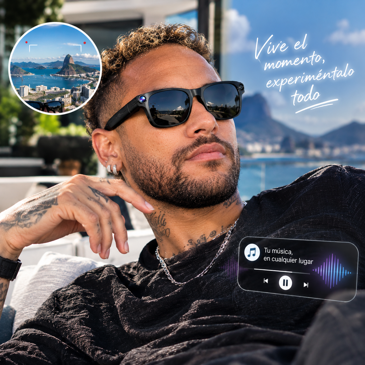 Lentes Inteligentes Bluetooth Audio HD & Manos Libres - Edición Vision Pro