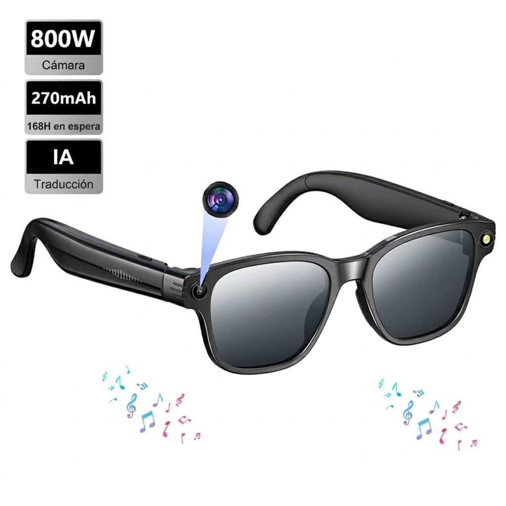 Lentes Inteligentes Bluetooth Audio HD & Manos Libres - Edición Vision Pro